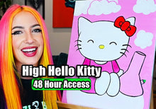 Load image into Gallery viewer, High Hello Kitty – 48-Hour Access Online Painting Class 🎨💨