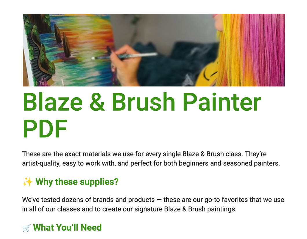 Blaze & Brush Painter PDF